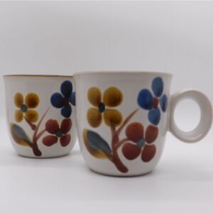 Noritake Stoneware Vintage October Fest Pair of Mugs